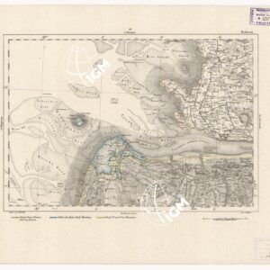 REYMANN'S TOPOGRAPHISCHER SPECIAL KARTE VON MITTEL EUROPA - KUXHAVEN F 22