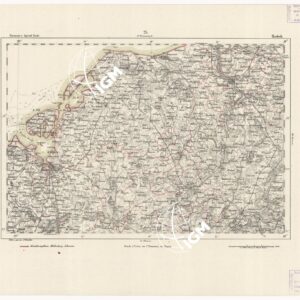 REYMANN'S TOPOGRAPHISCHER SPECIAL KARTE VON MITTEL EUROPA - ROSTOCK F 25