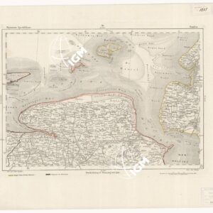 REYMANN'S TOPOGRAPHISCHER SPECIAL KARTE VON MITTEL EUROPA - EMDEN F 36