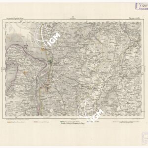 REYMANN'S TOPOGRAPHISCHER SPECIAL KARTE VON MITTEL EUROPA - BREMERVORDE F 38