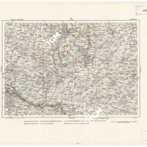 REYMANN'S TOPOGRAPHISCHER SPECIAL KARTE VON MITTEL EUROPA - LANENBURG F 40