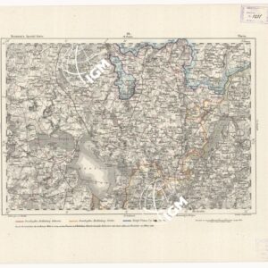 REYMANN'S TOPOGRAPHISCHER SPECIAL KARTE VON MITTEL EUROPA - WAREN F 42