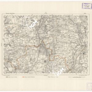 REYMANN'S TOPOGRAPHISCHER SPECIAL KARTE VON MITTEL EUROPA - KULM F 47