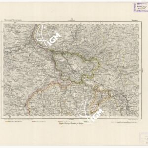 REYMANN'S TOPOGRAPHISCHER SPECIAL KARTE VON MITTEL EUROPA - BREMEN F 54