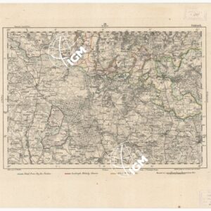 REYMANN'S TOPOGRAPHISCHER SPECIAL KARTE VON MITTEL EUROPA - ZEHDENICK F 58