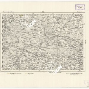REYMANN'S TOPOGRAPHISCHER SPECIAL KARTE VON MITTEL EUROPA - RADZANOWO F 65