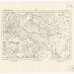 REYMANN'S TOPOGRAPHISCHER SPECIAL KARTE VON MITTEL EUROPA - SZERESZOW F 65 D