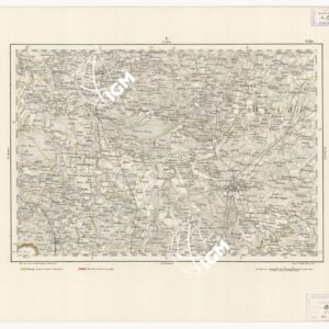 REYMANN'S TOPOGRAPHISCHER SPECIAL KARTE VON MITTEL EUROPA - CELLE F 71