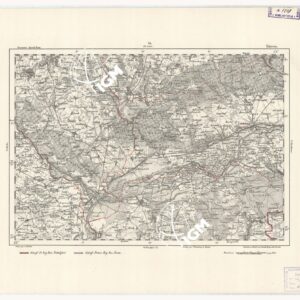 REYMANN'S TOPOGRAPHISCHER SPECIAL KARTE VON MITTEL EUROPA - KUSTRIN F 76