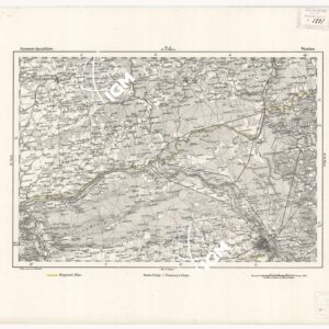 REYMANN'S TOPOGRAPHISCHER SPECIAL KARTE VON MITTEL EUROPA - WARSCHAU F 81 A