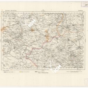 REYMANN'S TOPOGRAPHISCHER SPECIAL KARTE VON MITTEL EUROPA - ENSCHEDE F 85