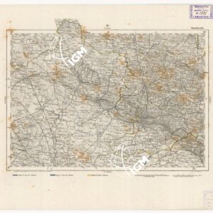 REYMANN'S TOPOGRAPHISCHER SPECIAL KARTE VON MITTEL EUROPA - OSNABRUCK F 86