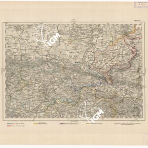 REYMANN'S TOPOGRAPHISCHER SPECIAL KARTE VON MITTEL EUROPA - MINDEN F 87