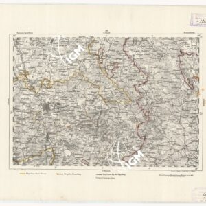 REYMANN'S TOPOGRAPHISCHER SPECIAL KARTE VON MITTEL EUROPA - BRAUNSCHWEIG F 89