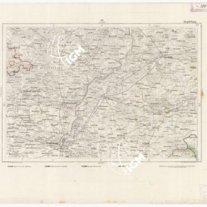 REYMANN'S TOPOGRAPHISCHER SPECIAL KARTE VON MITTEL EUROPA - MAGDEBURG F 90