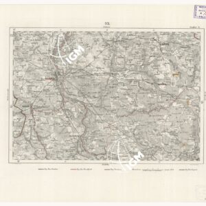 REYMANN'S TOPOGRAPHISCHER SPECIAL KARTE VON MITTEL EUROPA - FRANKFURT F 93