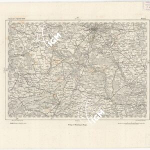 REYMANN'S TOPOGRAPHISCHER SPECIAL KARTE VON MITTEL EUROPA - POSEN F 95