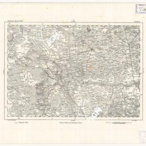 REYMANN'S TOPOGRAPHISCHER SPECIAL KARTE VON MITTEL EUROPA - LENEZYEZ F 97