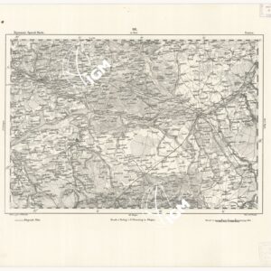 REYMANN'S TOPOGRAPHISCHER SPECIAL KARTE VON MITTEL EUROPA - LOWICZ F 98