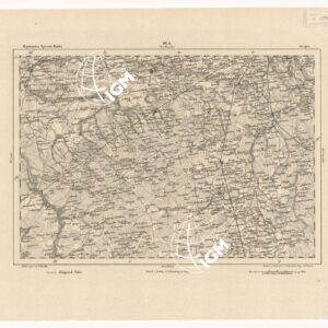 REYMANN'S TOPOGRAPHISCHER SPECIAL KARTE VON MITTEL EUROPA - GROJEC F 98 A