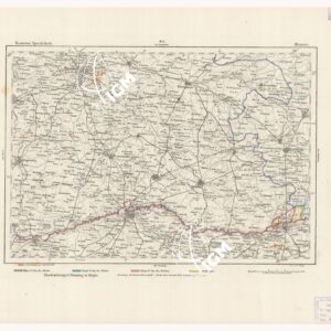 REYMANN'S TOPOGRAPHISCHER SPECIAL KARTE VON MITTEL EUROPA - MUNSTER F 104