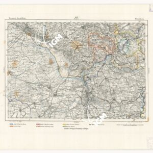 REYMANN'S TOPOGRAPHISCHER SPECIAL KARTE VON MITTEL EUROPA - PADERBORN F 105