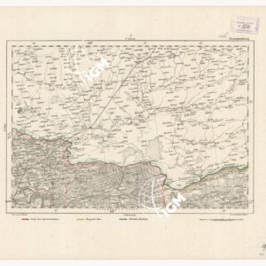 REYMANN'S TOPOGRAPHISCHER SPECIAL KARTE VON MITTEL EUROPA - GOERGENBURG F 106 F