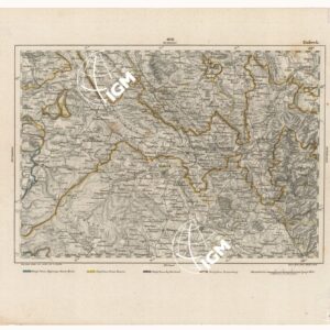 REYMANN'S TOPOGRAPHISCHER SPECIAL KARTE VON MITTEL EUROPA - EINBECK F 106