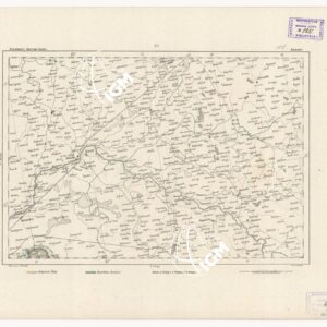REYMANN'S TOPOGRAPHISCHER SPECIAL KARTE VON MITTEL EUROPA - JANOW F 108 F2