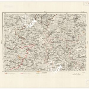 REYMANN'S TOPOGRAPHISCHER SPECIAL KARTE VON MITTEL EUROPA - LUCKAU F 110