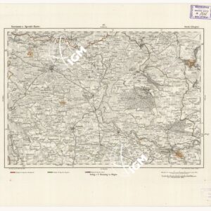 REYMANN'S TOPOGRAPHISCHER SPECIAL KARTE VON MITTEL EUROPA - GROFS GLOGAU F 112