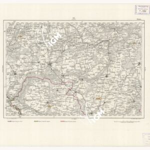 REYMANN'S TOPOGRAPHISCHER SPECIAL KARTE VON MITTEL EUROPA - LISSA F 113