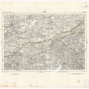 REYMANN'S TOPOGRAPHISCHER SPECIAL KARTE VON MITTEL EUROPA - RAWA F 116 A