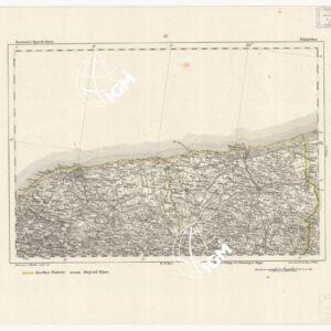 REYMANN'S TOPOGRAPHISCHER SPECIAL KARTE VON MITTEL EUROPA - DUNKIRCHEN F 117