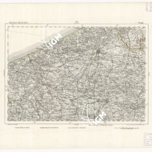 REYMANN'S TOPOGRAPHISCHER SPECIAL KARTE VON MITTEL EUROPA - BRUGGE F 118