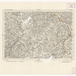 REYMANN'S TOPOGRAPHISCHER SPECIAL KARTE VON MITTEL EUROPA - SCHIRWINDT F 121