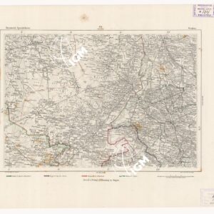 REYMANN'S TOPOGRAPHISCHER SPECIAL KARTE VON MITTEL EUROPA - VENLOO F 121