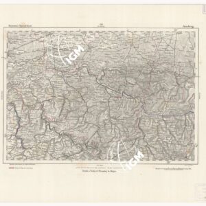 REYMANN'S TOPOGRAPHISCHER SPECIAL KARTE VON MITTEL EUROPA - ARNSBERG F 123
