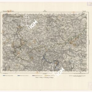 REYMANN'S TOPOGRAPHISCHER SPECIAL KARTE VON MITTEL EUROPA - CASSEL F 125