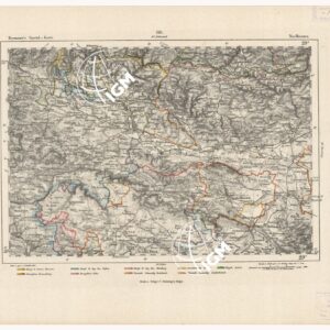 REYMANN'S TOPOGRAPHISCHER SPECIAL KARTE VON MITTEL EUROPA - NordHAUSEN F 126