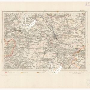 REYMANN'S TOPOGRAPHISCHER SPECIAL KARTE VON MITTEL EUROPA - MERSEBURG F 127