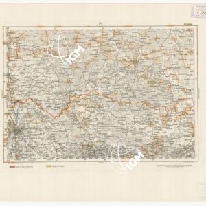 REYMANN'S TOPOGRAPHISCHER SPECIAL KARTE VON MITTEL EUROPA - LEIPZIG F 128