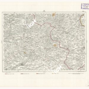 REYMANN'S TOPOGRAPHISCHER SPECIAL KARTE VON MITTEL EUROPA - OELS F 133