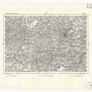 REYMANN'S TOPOGRAPHISCHER SPECIAL KARTE VON MITTEL EUROPA - BRUSSEL F 138