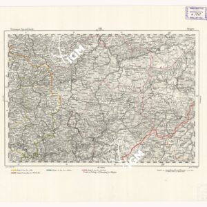 REYMANN'S TOPOGRAPHISCHER SPECIAL KARTE VON MITTEL EUROPA - SIEGEN F 142