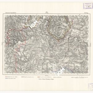 REYMANN'S TOPOGRAPHISCHER SPECIAL KARTE VON MITTEL EUROPA - MARBURG F 143