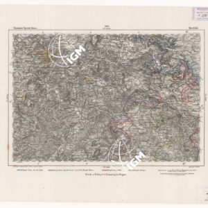 REYMANN'S TOPOGRAPHISCHER SPECIAL KARTE VON MITTEL EUROPA - HERSFELD F 144