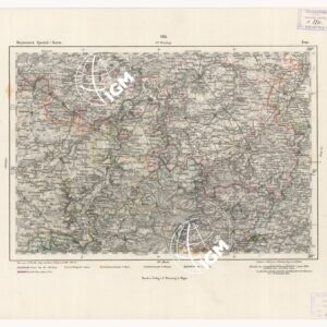REYMANN'S TOPOGRAPHISCHER SPECIAL KARTE VON MITTEL EUROPA - JENA F 146