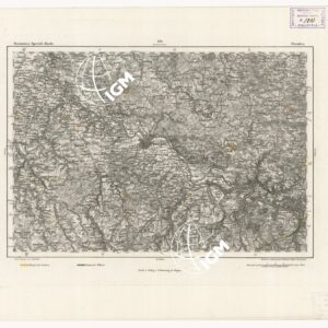 REYMANN'S TOPOGRAPHISCHER SPECIAL KARTE VON MITTEL EUROPA - DRESDEN F 148