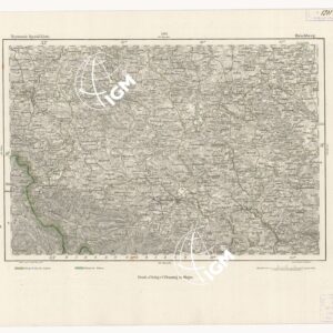REYMANN'S TOPOGRAPHISCHER SPECIAL KARTE VON MITTEL EUROPA - HIRSCHBERG F 150